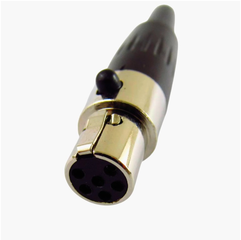 Разъем MOCO SA101-6P mini XLR 6 контактов, металлический, для аудиооборудования, чистое звучание