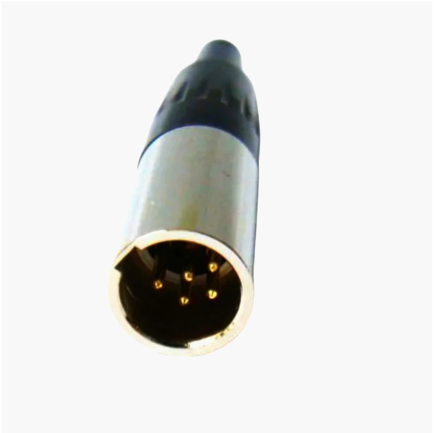 Штекер mini XLR 5-pin SA102-5P MOCO для аудіо та світлотехніки, пайка, компактний, висока якість