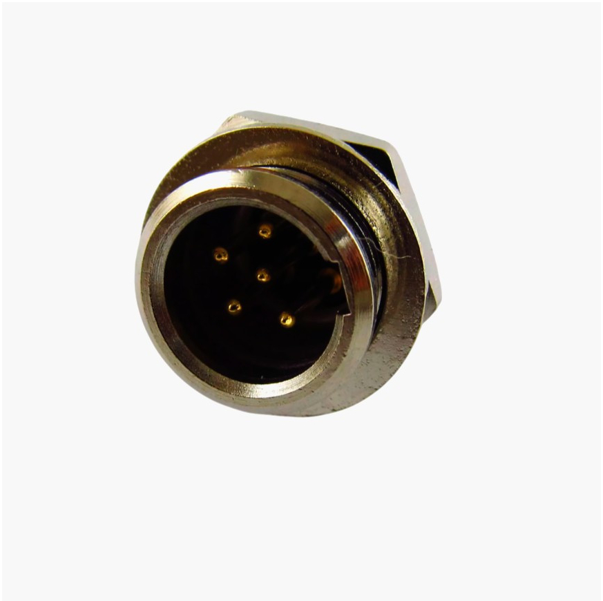 Панельный разъем mini XLR MOCO SA137-5P, гнездо, 5 контактов, для пайки, металл