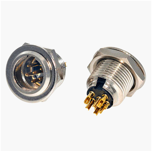 Разъем MOCO SA137-5P mini XLR 5-pin панельний для мікрофонів і студій - позолочені контакти