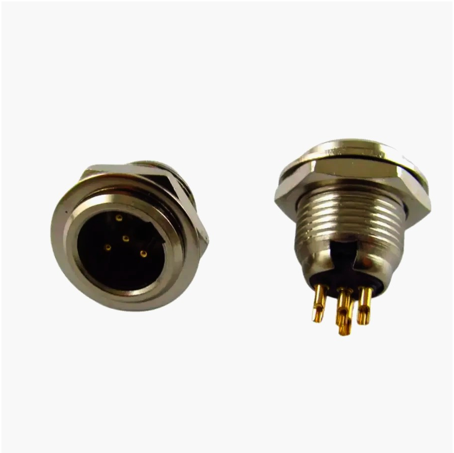 Панельный разъем MOCO mini XLR SA137-4P, 4 контакта, монтаж под пайку, металл