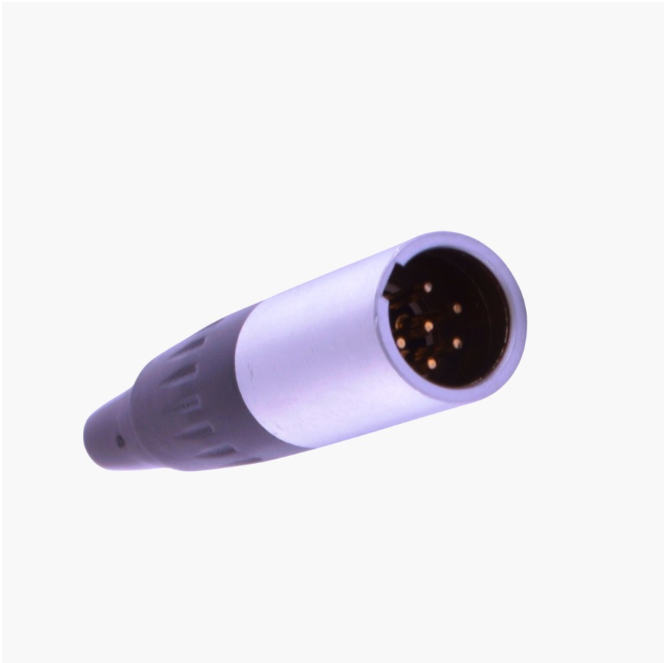 Кабельний роз'єм Mini XLR 6 контактів MOCO для аудіо, позолочені контакти, 5 А