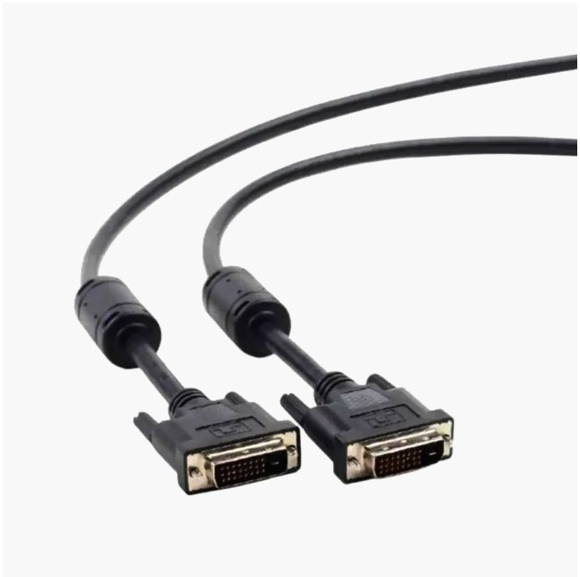 Кабель DVI-D Dual Link 0,7м Standard для 2K/4K видео, штекер-штекер, защита от помех