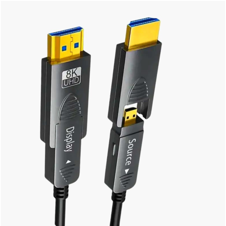 Оптический HDMI-кабель I-Taki 40 м 8K 60Hz Type D/A с золотым покрытием HDMI 2.1