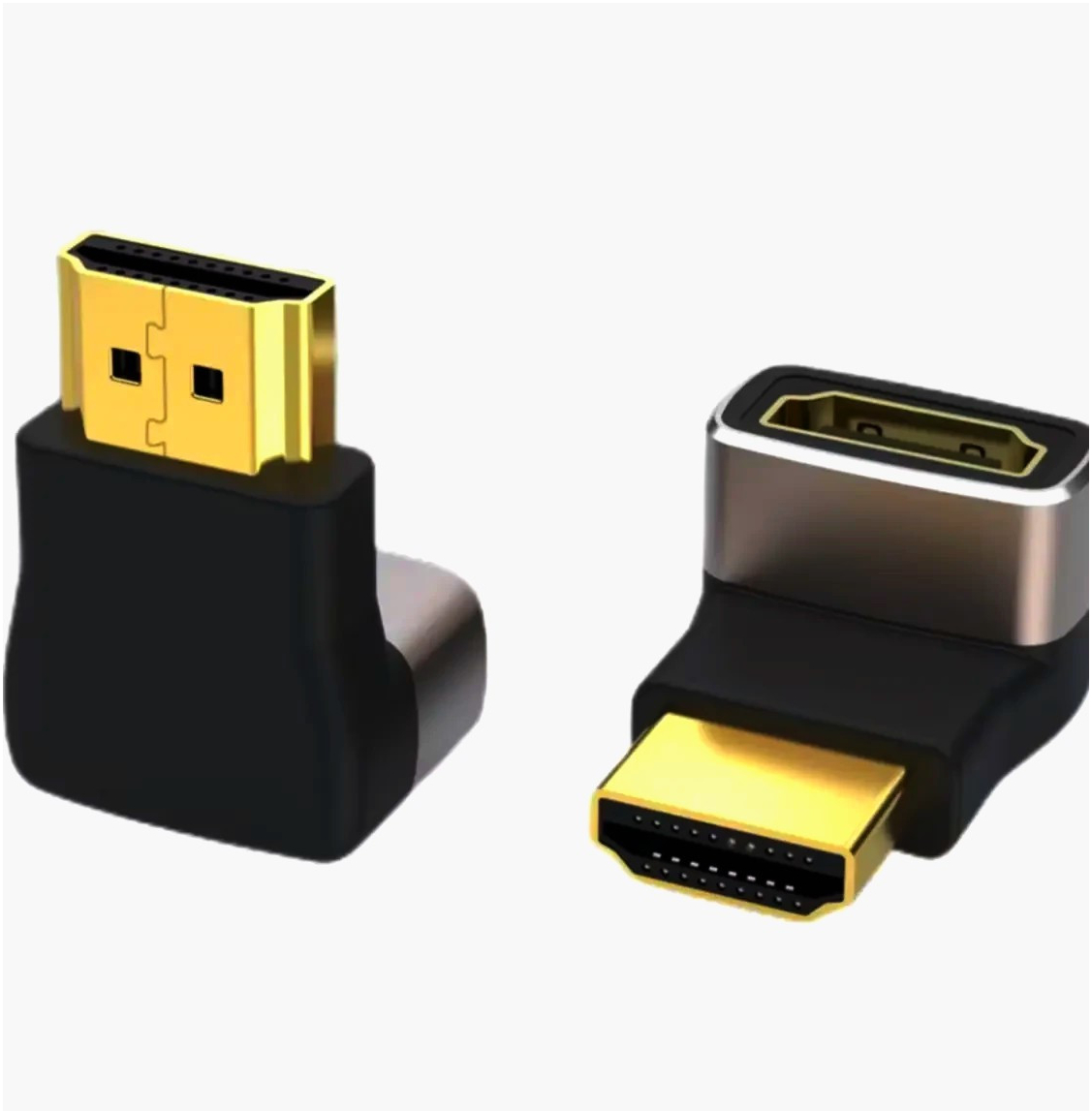 ADA HDMI 2.1 угловой адаптер (вверх) 4K 8K HDR, 1м - идеален для мультимедийных устройств