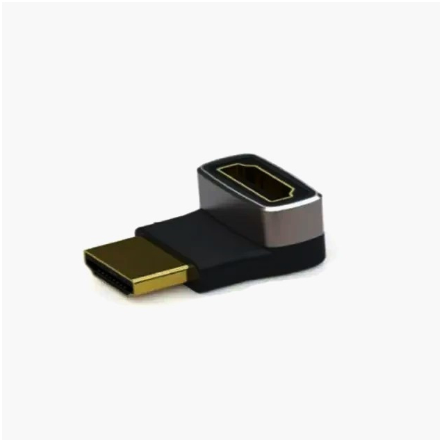 ADA HDMI 2.1 угловой адаптер (вверх) 4K 8K HDR, 1м - идеален для мультимедийных устройств