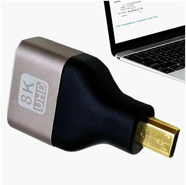 ADA HDMI 2.1 адаптер micro HDMI тип D, 4K/8K, для смартфонів і планшетів, Південна Корея