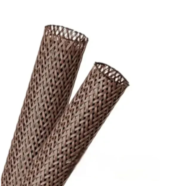 Кабельна оплетка Techflex FLEXO PET (0.95 см, 1 м) для захисту кабелів, коричнева, універсальна