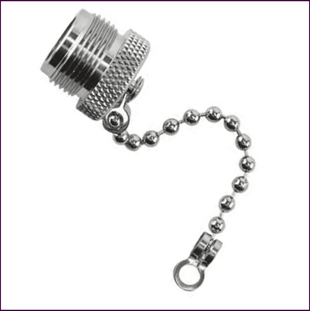 N JACK DUST CAP захисна кришка для радіочастотних конекторів N (female), 50 Ом, кутова, водозахисна