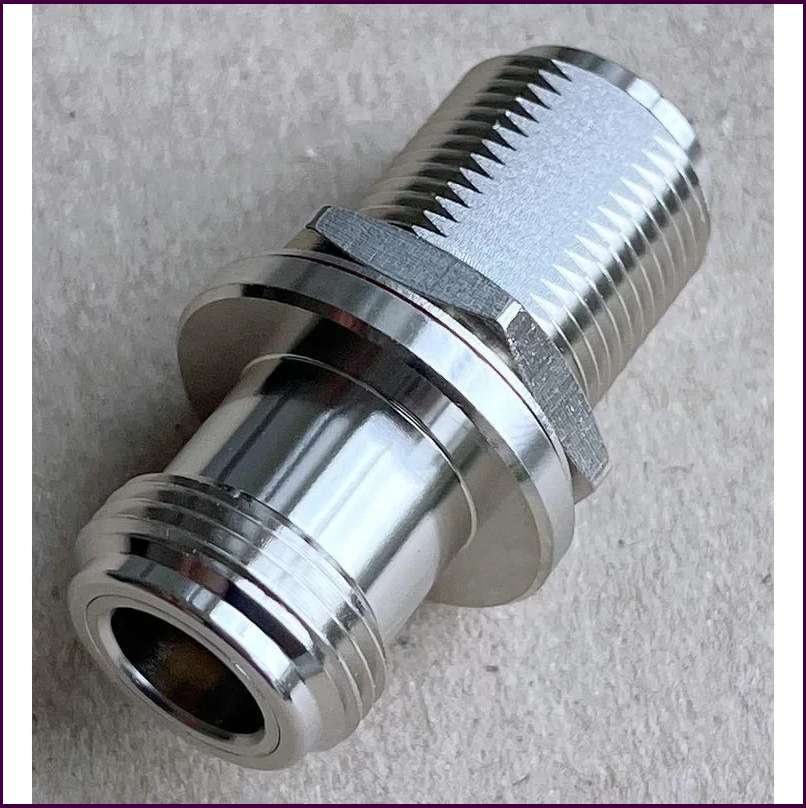 Премиум адаптер N(N) female с золоченым контактом, 50 Ом, до 6 ГГц, надежное соединение для безупречного сигнала