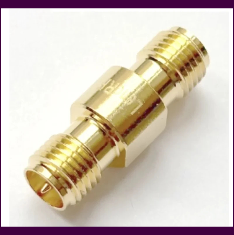 Профессиональный RF адаптер Leno SMA-RP-SMA, 50 Ом, частотный диапазон DC – 6 ГГц, два female разъема.