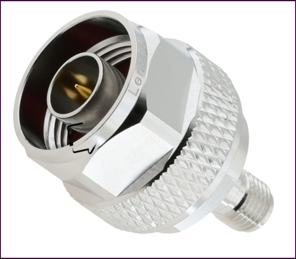 Профессиональный адаптер Leno SMA-N для RF систем, 50 Ом, DC-6 ГГц, высококачественные материалы, гарантия 12 мес.