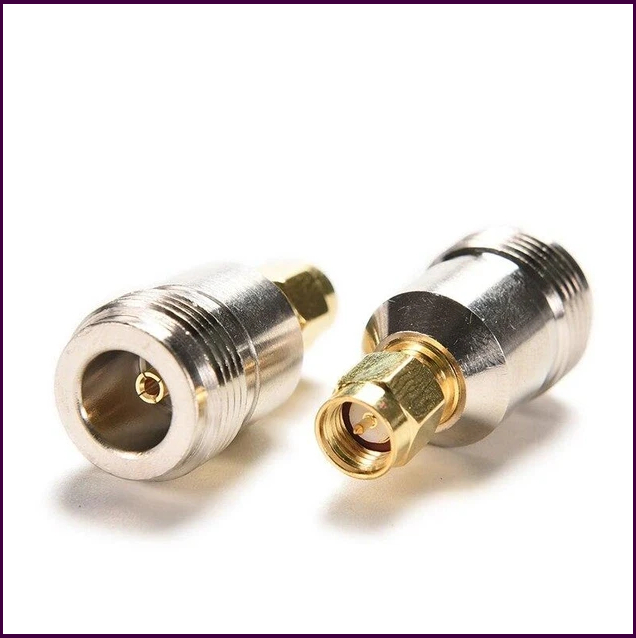 RF-адаптер Leno SMA (штекер) - N (гніздо) для антен, 9 ГГц, латунний, міжсерійний, вага 0.001-0.009 кг