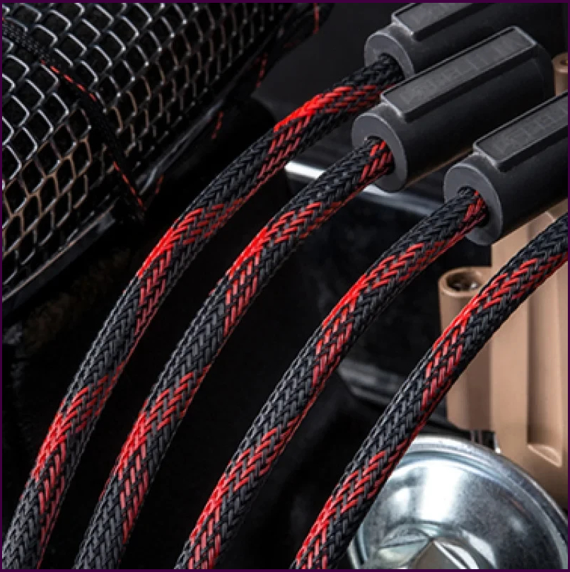 Оплетка Techflex FLEXO PET 0,95 см для захисту проводів, розтяжка 8-15,9 мм, оранжева, високо температурна (США)