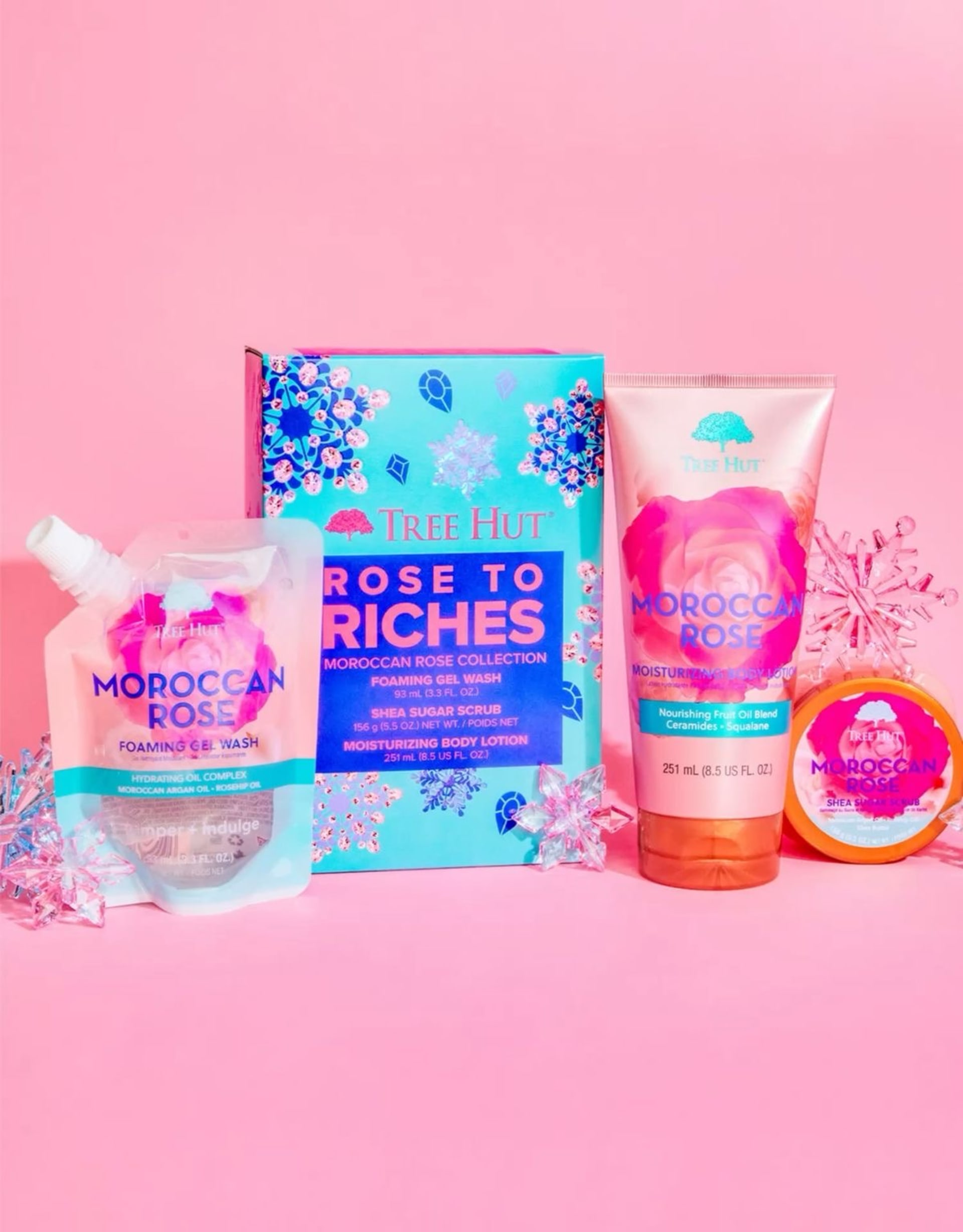 Tree Hut Rose to Riches Travel Kit