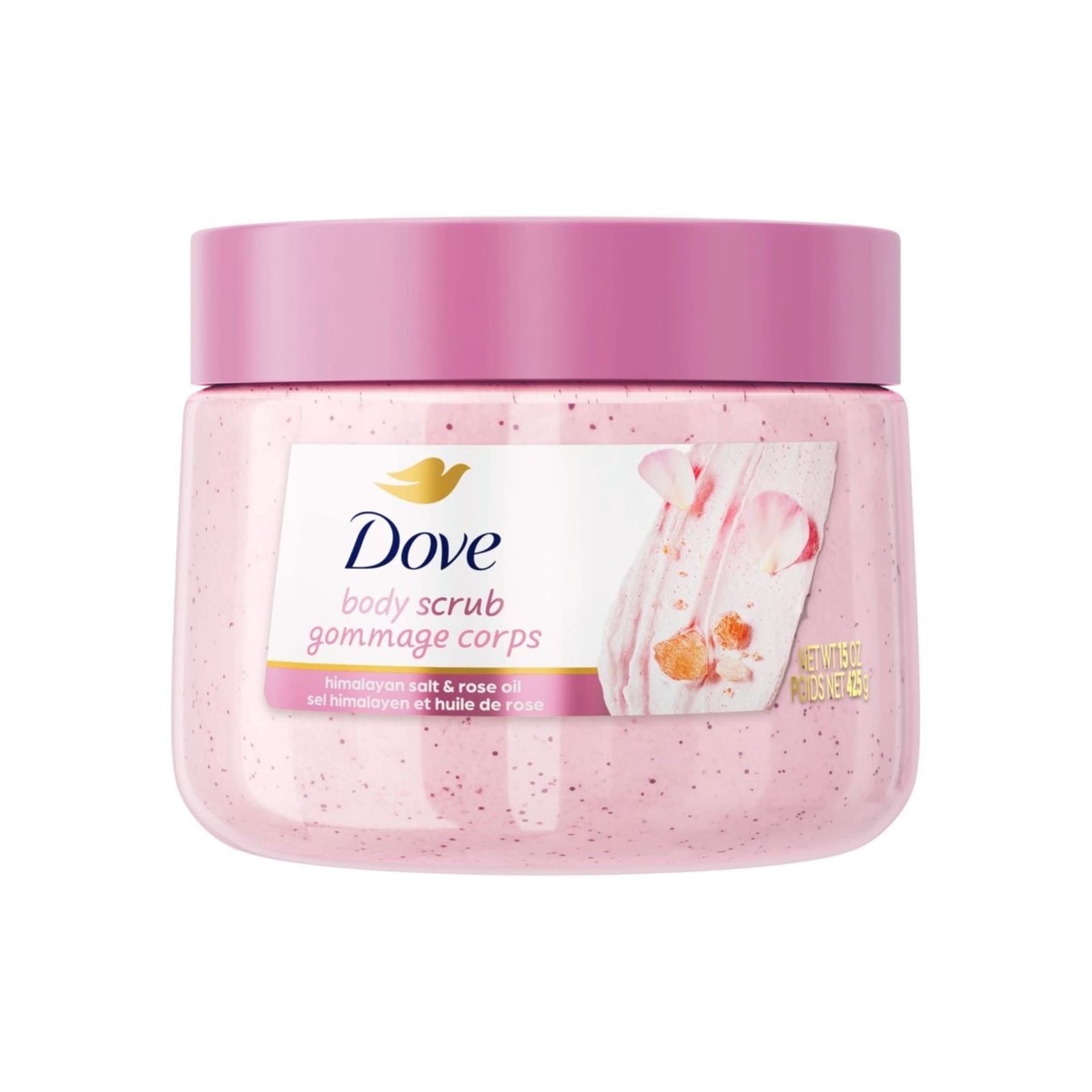 Dove Body Scrub – Himalayan Salt & Rose Oil USA