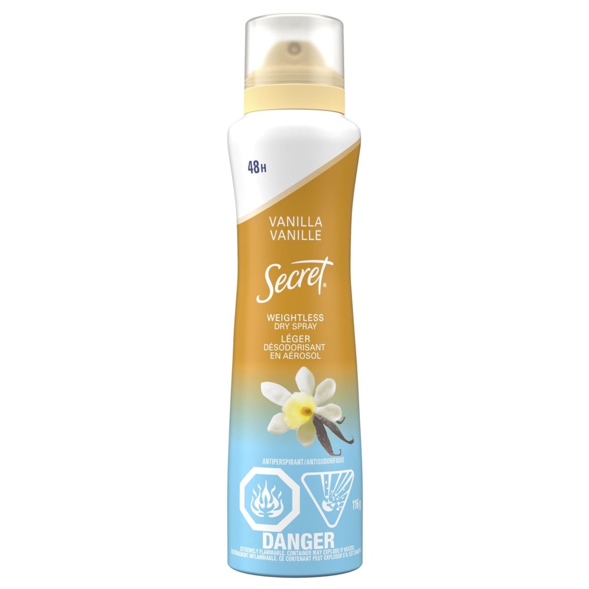 Secret Weightless Dry Spray – Cozy Vanilla