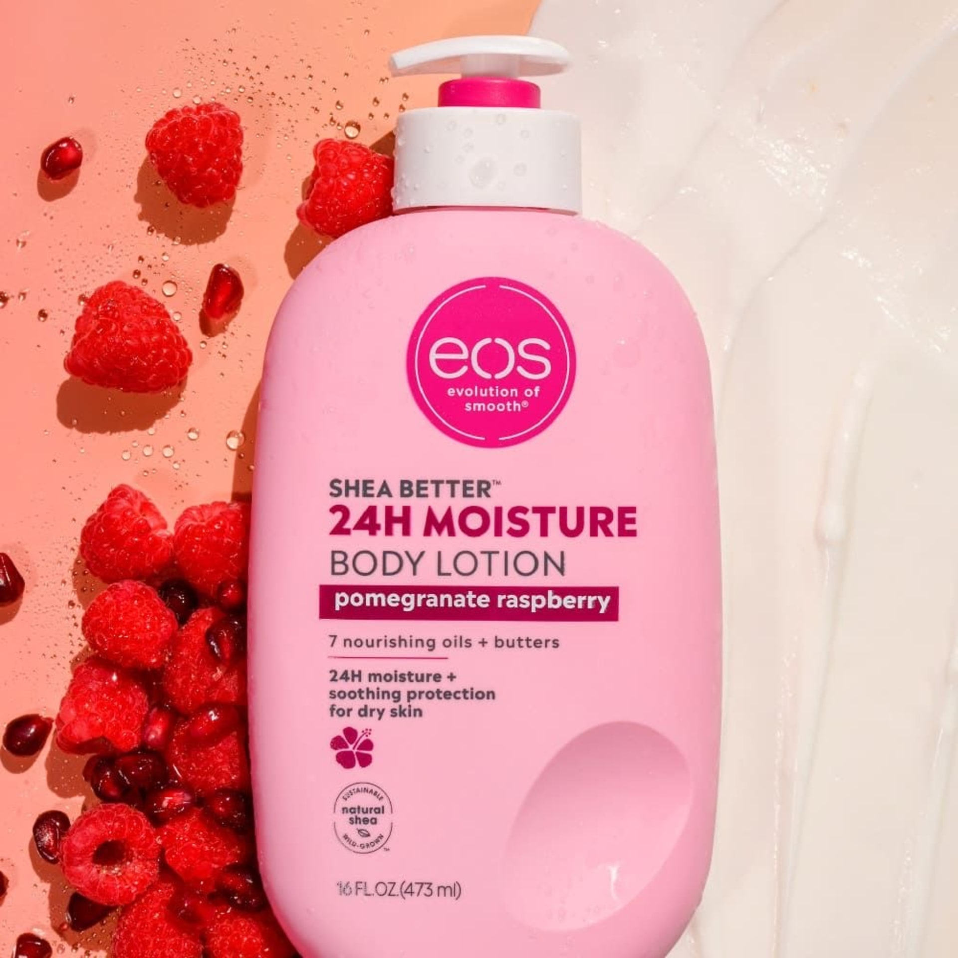 EOS BODY LOTION POMEGRANATE RASPBERRY