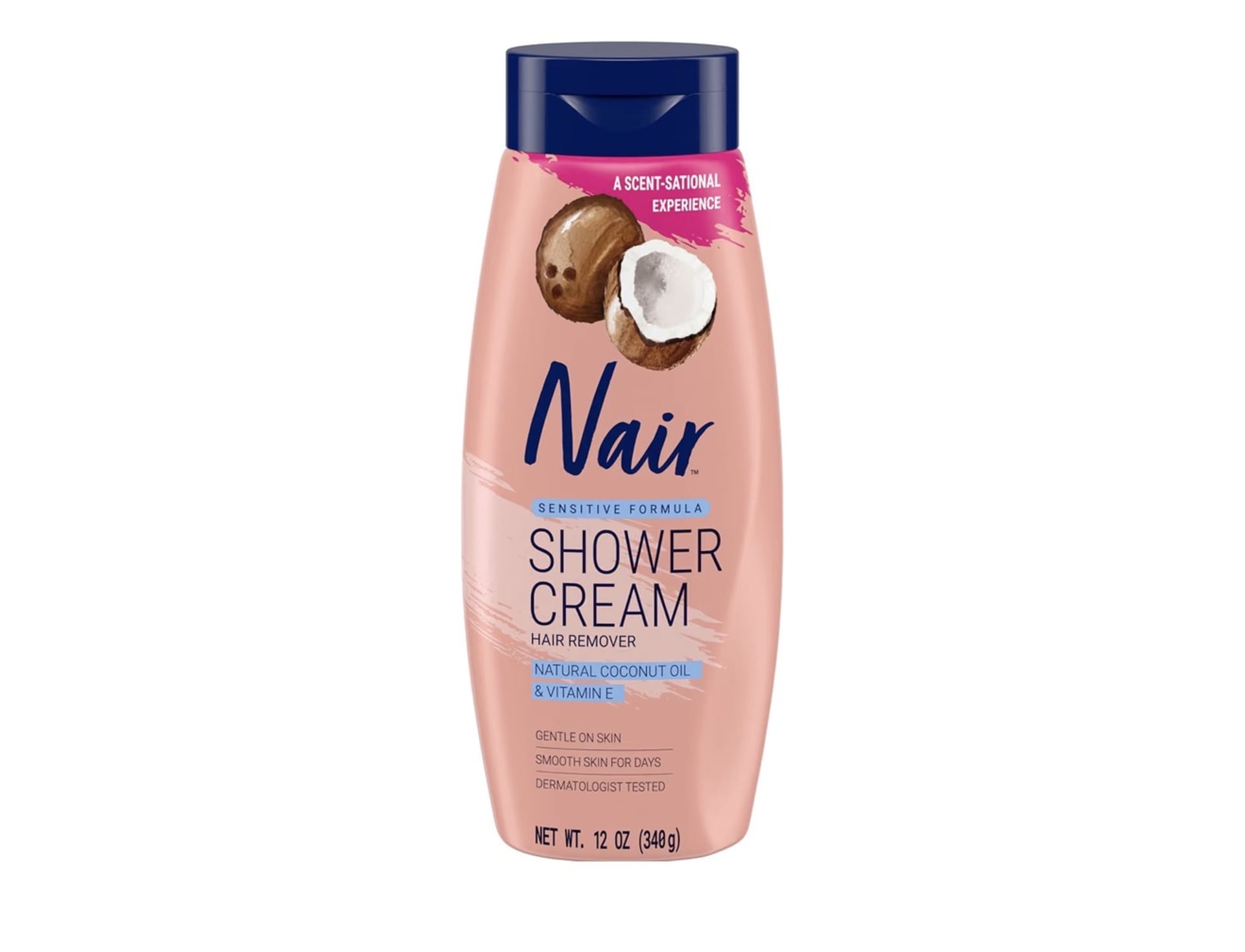 Nair Sensitive Formula Shower Cream – Natural Coconut Oil & Vitamin E