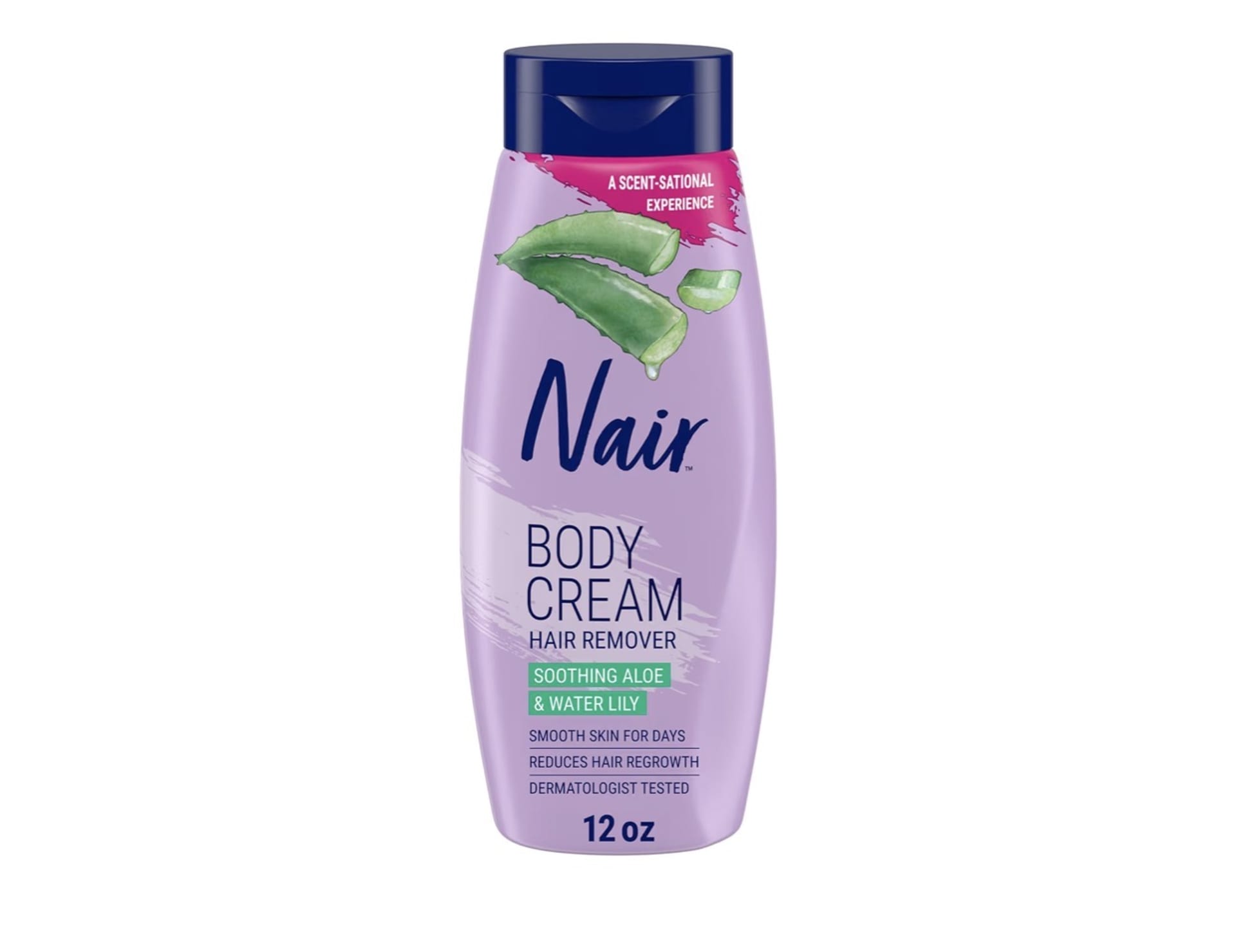 Nair Hair Remover Body Cream – Soothing Aloe & Lily (12oz)