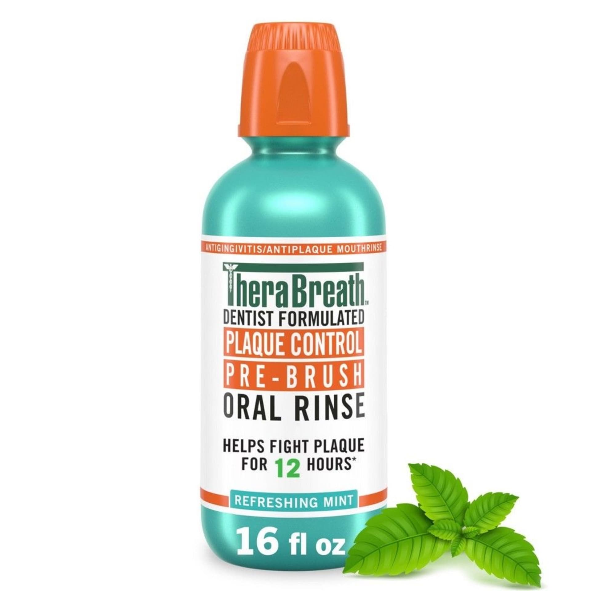 TheraBreath Plaque Control Pre-Brush Oral Rinse (473ml)