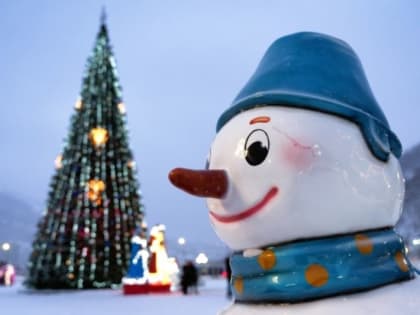 В Кемерово шквалом повалило новогоднюю елку на площади