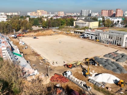 Реконструкция стадиона «Торпедо» в Люберцах продолжается