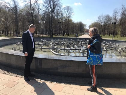 Партийцы проверили готовность Центрального парка Люберец к летнему сезону