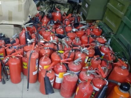 Поддержка бойцов с передовой: новые огнетушители для Купянска