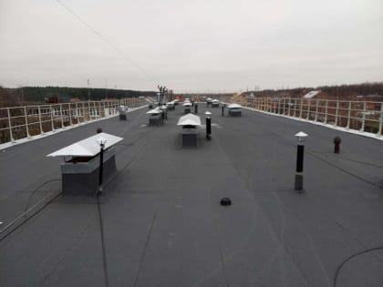 В доме №21 по улице Мичурина в Воскресенске проведен капитальный ремонт мягкой рулонной кровли