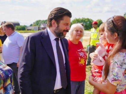 Глава Домодедово Михаил Ежокин побывал в деревне Гальчино с рабочим визитом