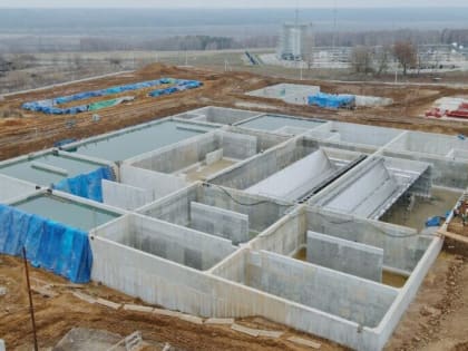 Строительство новых очистных сооружений в Кашире продолжается