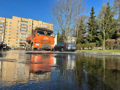 Промывку дорог проведут на территории поселения Воскресенское