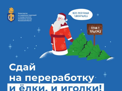 В Воскресенске новогодние деревья можно сдать на переработку