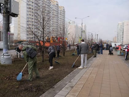 Более 120 жителей Люберец поучаствовали в первом апрельском субботнике