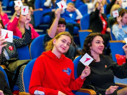 Орехово-зуевская школьница принимает участие в Съезде Движения Первых