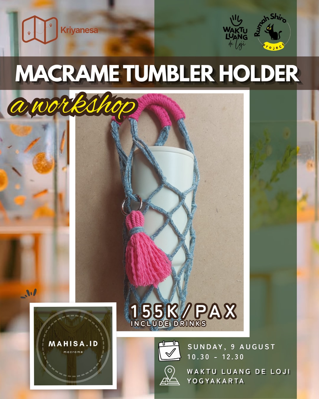 Macrame Tumbler Holder Workshop