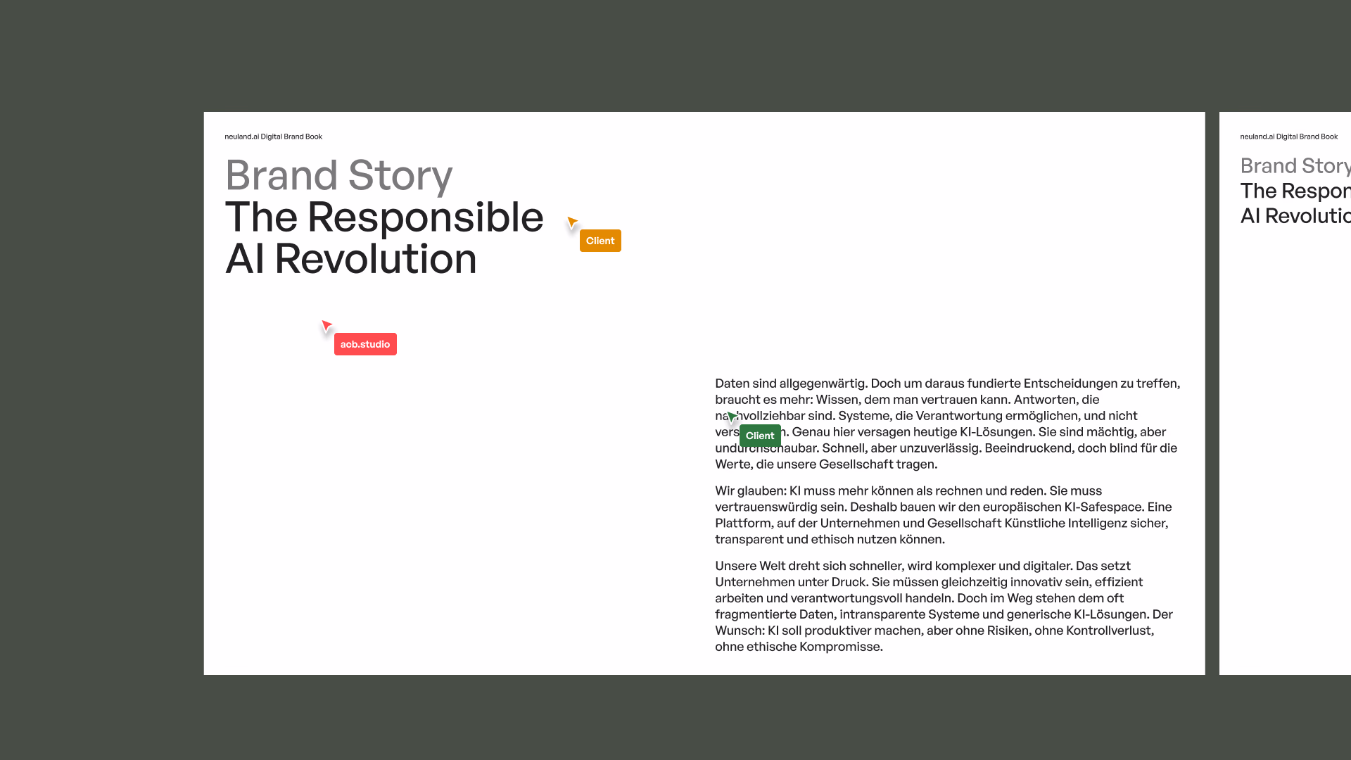 neuland.ai brand pyramid & brand story