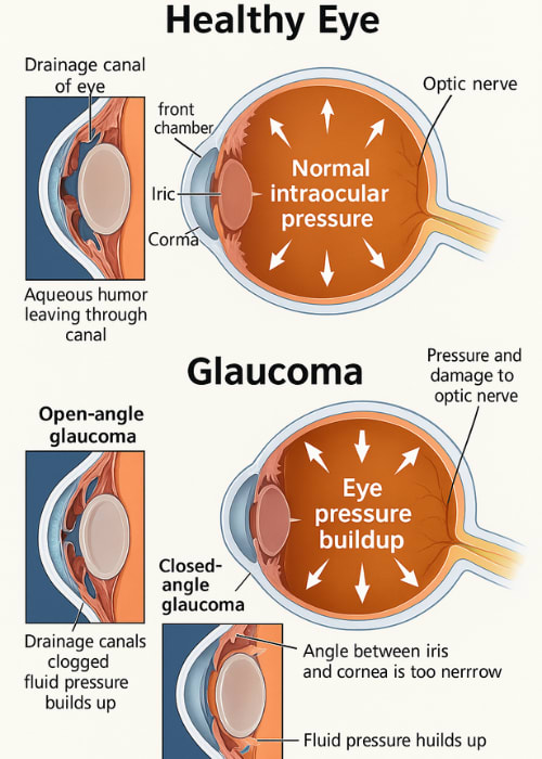 Early glaucoma detection screening at Kiran Eye Care Mancherial