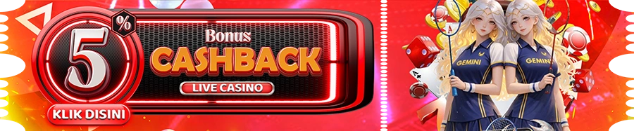 BONUS CASHBACK 5% [ CASINO ]