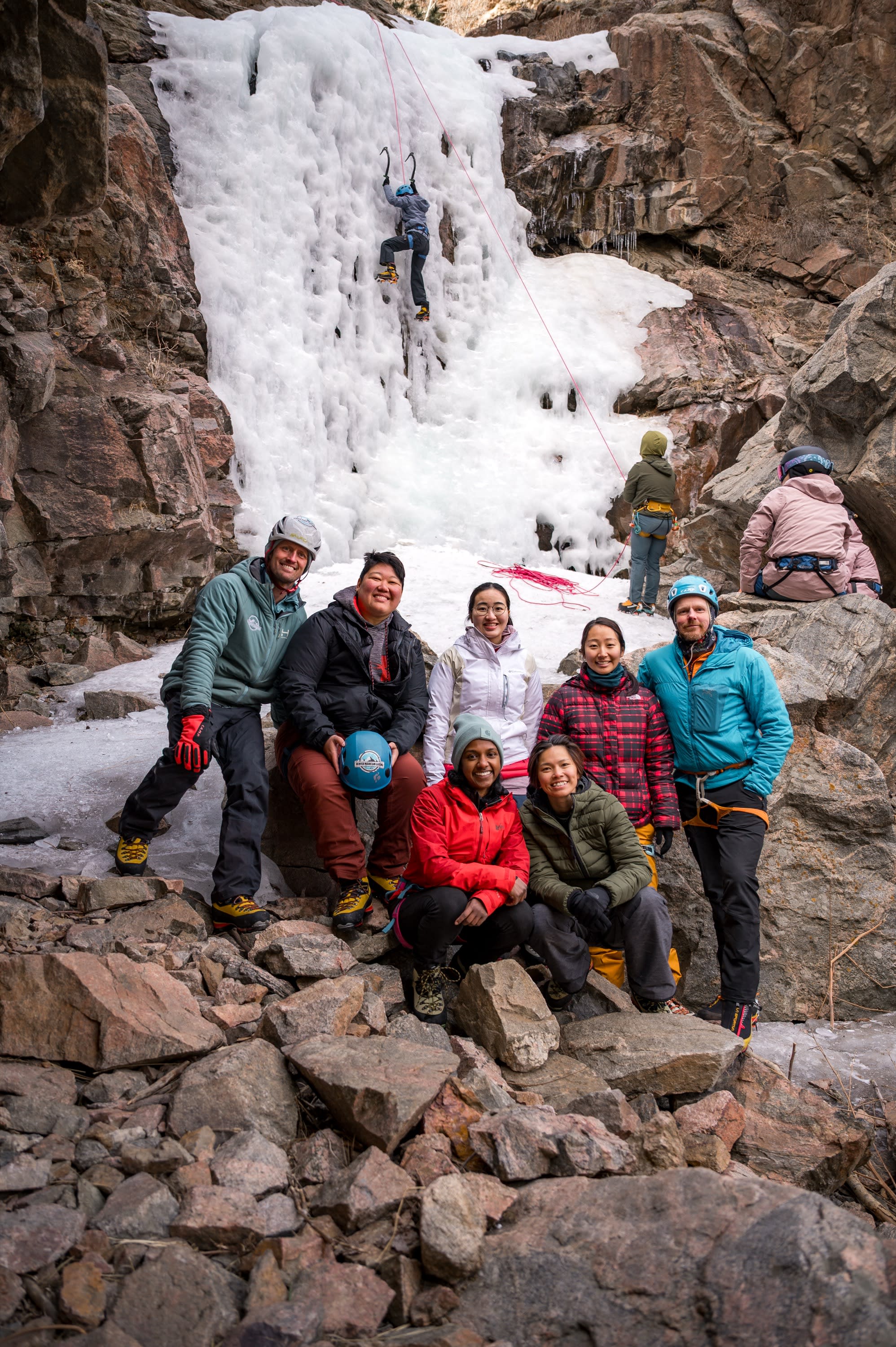 Cruxing in Color ice climbing event — event closing