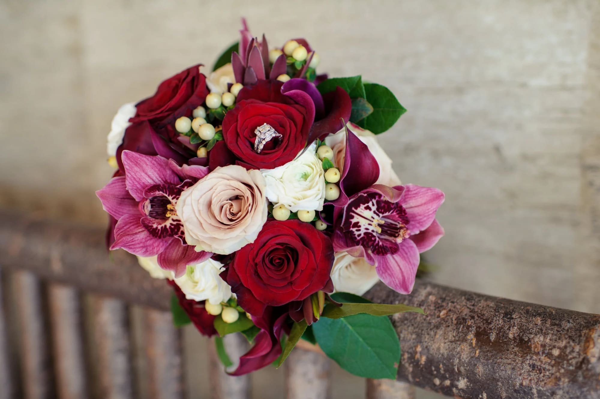 Wedding bouquet detail