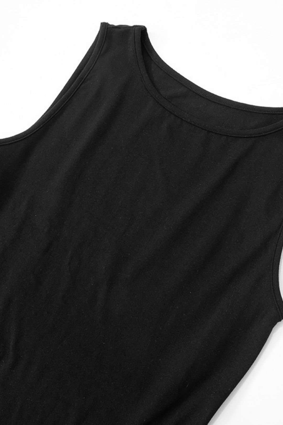 Summer New Solid Color Sleeveless Splicing Dress