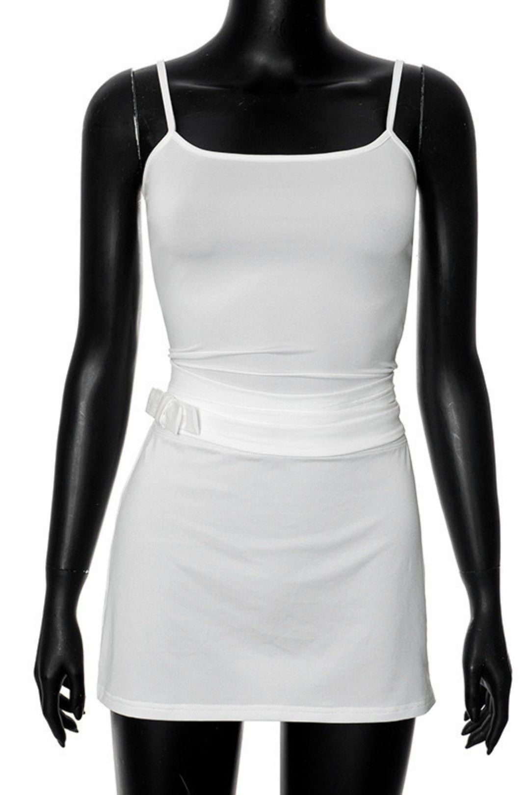 Solid Color Slim Fit Small Suspender Skirt Small Fresh Suit