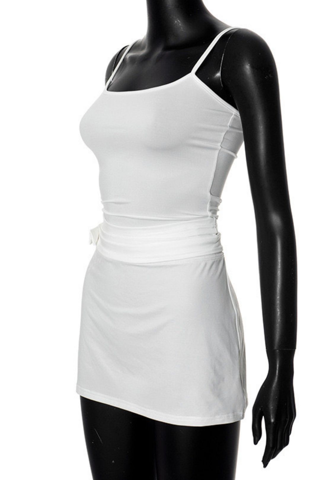 Solid Color Slim Fit Small Suspender Skirt Small Fresh Suit