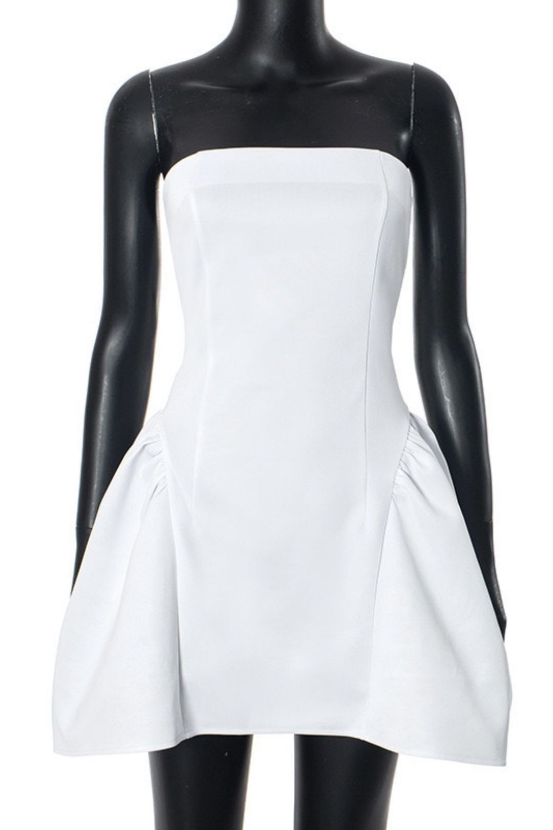 New Solid Color Tube Top High Waist Large Skirt