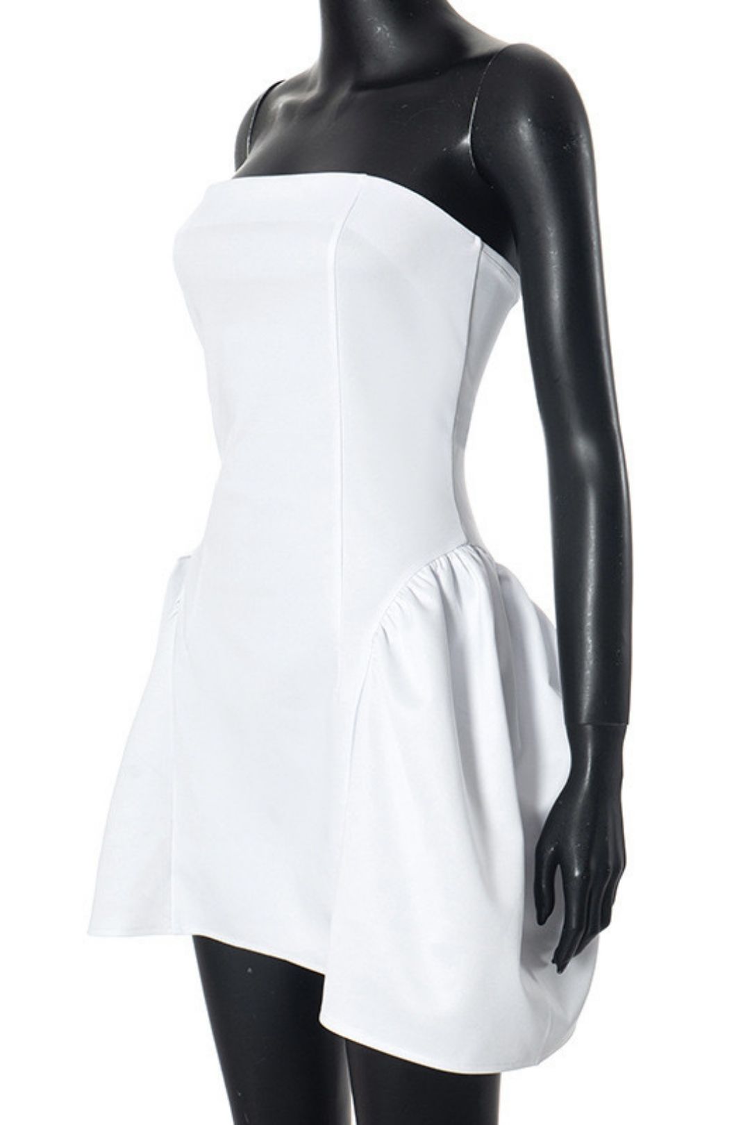 New Solid Color Tube Top High Waist Large Skirt