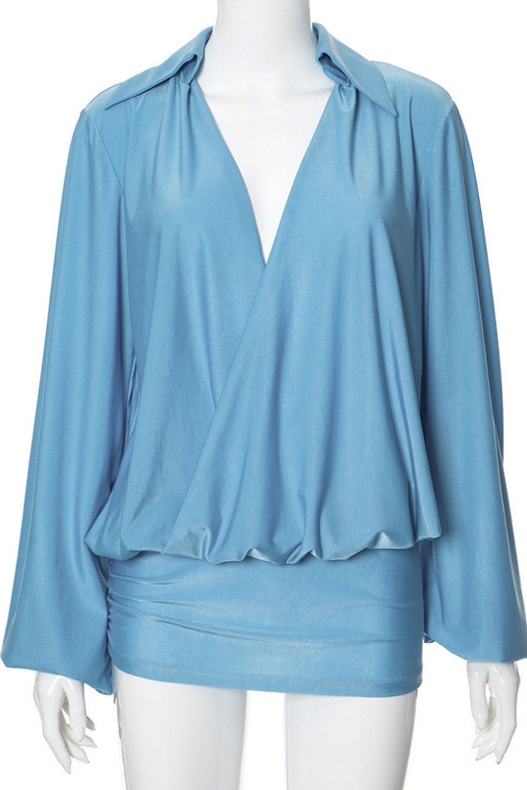 Solid Color Low-neck Splicing Casual Versatile Dress