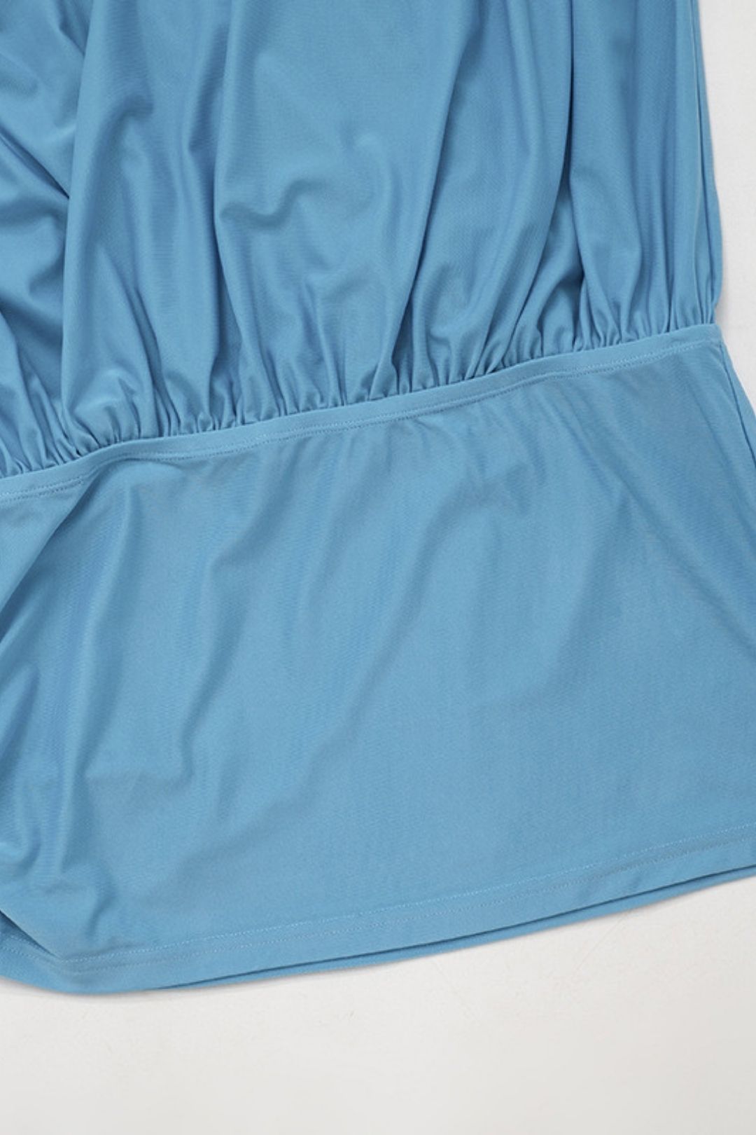 Solid Color Low-neck Splicing Casual Versatile Dress