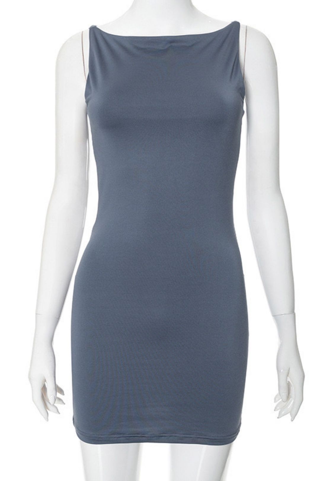 Summer Solid Color Simple Sleeveless Vest Bodysuit Short Skirt